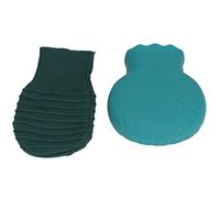 WPKD BLUEIY Bouillotte en silicone anti-explosion avec housse tricotée, 245 ml, vert, idéal pour la vie de famille, sac d'eau chaude, sûr et fiable
