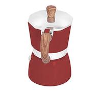 WPKD BLUEIY Cafetière à moka pratique en aluminium de 150 ml, cafetière octogonale pour la maison, le bureau, la cuisine, rouge, appareil à café portable
