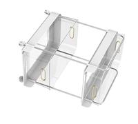 WPKD BLUEIY Chariot à roulettes à 2 niveaux, chariot utilitaire mobile de grande capacité pour la maison, la cuisine, grand organisateur de rangement, chariot de rangement à roulettes, étagères