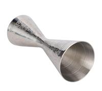 WPKD BLUEIY Double Mesure à Alcool en INOX 30/45ml,Double Mesure Cocktail avec Échelle et Motif de Fleurs,pour Bars,Restaurants et Maisons