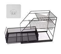 WPKD BLUEIY Étagère à épices à 3 niveaux, en fer étanche, étagère de rangement multifonctionnelle pour cuisine, comptoir de pots à épices, support d'assaisonnement à 3 niveaux