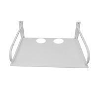 WPKD BLUEIY Étagère murale flottante en aluminium pour routeur, TV Box, lecteur DVD, boîte de câbles, blanc, design peu encombrant, installation facile