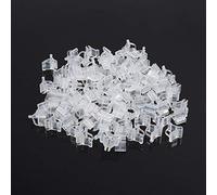 WPKD BLUEIY Greffage Clips,Lot de 100 Clips de Greffage de Plantes Transparents,Pince De Greffe De Plantation Tomate Pince À Greffer Aubergine De Support en Plastique À Ressort,pour Tomates,Légumes