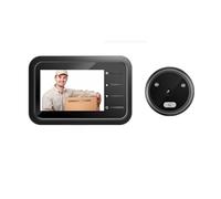 WPKD BLUEIY Judas de porte, sonnette intelligente œil de chat avec caméra, écran LCD TFT de 2,4", grand angle 105°, pixels 300 000, vision nocturne HD, appareil photo numérique électronique pour la
