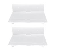 WPKD BLUEIY Lot de 2 étagères murales flottantes en acrylique, installation facile, support mural pour moniteur de haut-parleur, décoration murale de salon, 60 x 15 cm, transparent