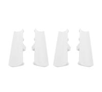 WPKD BLUEIY Lot de 2 paires d'attaches pour chaussures de chasse-neige à faire soi-même, avec trou mignon, décoration blanche pour chaussures, accords amusants