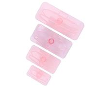 WPKD BLUEIY Lot de 4 pochoirs de décoration pour café, latte en acier inoxydable, modèle cappuccino, forme de nœud papillon pour cookies, accords de pâtisserie, ustensiles de cuisine