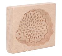 WPKD BLUEIY Moule à biscuits en bois de hêtre, tampon réutilisable pour pâtisserie, pommes de pin et motifs animaux, démoulage facile, finition lisse, 20,3 x 15,2 cm