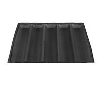 WPKD BLUEIY Moule à Pain Oblong Silicone Antiadhésif, Durable, Facile à Nettoyer, Polyvalent, Résistant à la Chaleur, Noir, Classique