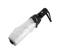 WPKD BLUEIY Parapluie de Pluie Transparent Pliable, Parapluie Pliant à Ouverture Automatique à Trois Volets Parapluie de Pluie Pliable Portable pour Adulte Voyage Dames Mode Pluie Neige(Noir)