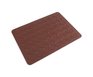 WPKD BLUEIY Plaque Macarons Silicone,48 Puits -40℃~230℃ Antiadhésifs Moule Cannelés Silicone Moule,pour Macarons,Biscuits,Pâtisserie(39x28,5cm)