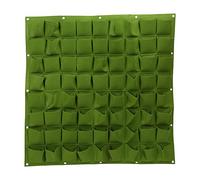 WPKD BLUEIY Sacs de Culture Verticaux à 72 Poches, Sac de Plantation de Jardin Suspendu en Feutre Jardinière Murale Verticale Réutilisable pour Verdir Maison Balcon Extérieur 12x10cm (Vert)