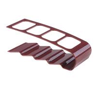 WPKD BLUEIY Support de télécommande, 4 compartiments en plastique, organiseur facile à utiliser pour accords multimédias, marron