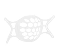 WPKD BLUEIY Support pour masque de bouche réutilisable et lavable - Design creux - Utilisation en extérieur - Blanc