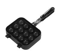 WPKD BLUEIY Takoyaki - Poêle à griller double face en forme de pieuvre, 12 trous, plaque de cuisson Takoyaki pour la maison, plaque de cuisson, antiadhésive, facile à nettoyer