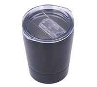 WPKD BLUEIY Tasse à café isotherme en acier inoxydable de 260 ml pour l'extérieur, les voyages et le bureau, noir, isolation thermique, design
