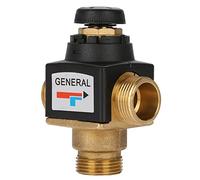 WPKD BLUEIY Vanne de Mélange d'eau Thermostatique,Mitigeur Thermostatique 3 Voies Laiton DN20 Filetage Mâle,pour Valve de Chauffe-Eau Solaire