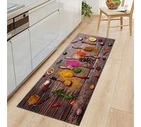 wpoqwyf Tapis de Cuisine, Vaisselle & Épices Devant Evier Lavable Antiderapant Comfort Tapis de Bain Paillasson Tapis de Sol Cuisine - 40x120cm（15.6×46.8inch）