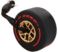 Wpppan 1 porte-clés rouge F1 Racing Tire Accessoires intérieurs, pneu de roue auto porte-clés intérieur, mini porte-clés mignon, caoutchouc souple, carottes, accessoires d'intérieur, porte-clés