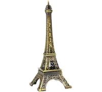 Wpppan 1 statue de la Tour Eiffel dorée - Mini figurine de la Tour Eiffel artificielle décorative en métal Paris - Décoration de table à la maison Figurines de collection