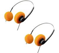 Wpppan Lot de 2 écouteurs rétro légers à armatures pour la plupart des téléphones portables Orange
