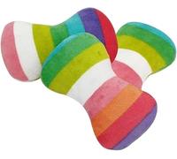 Wpppan Lot de 2 jouets vocaux colorés en forme d'os pour chien - Jouet à mâcher pour animal domestique - Qualité adorable et pratique - Attrayant et professionnel - Jouets à mâcher pour chien