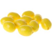 Wpppan Lot de 20 citrons artificiels jaunes pour décoration d'intérieur, plantes et fleurs artificielles
