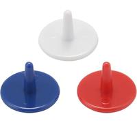 Wpppan Lot de 50 marqueurs de balle de golf en plastique de 18 mm (couleur aléatoire)