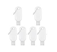 Wpppan Lot de 6 porte-clés portables pour sauce piquante - Mini conteneurs de ketchup pour les déplacements - Porte-clés rechargeable pour sauce piquante, sauces, marinades, condiments (50 ml)