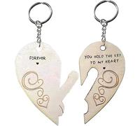 Wpppan Porte-clés pour couple de Saint-Valentin - You Hold The Key to My Heart - Cadeau d'anniversaire pour petit ami, petite amie, cadeaux, porte-clés et porte-clés, accessoires de voiture, doré, S