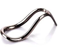 Wpppan support pour pipe à tabac en acier inoxydable noir brillant et durable