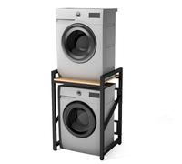 WPPTNSFY Meuble Machine à Laver et Seche Linge, Superposition Lave Linge Seche Linge, Meuble Machine à Laver, 3 Réglable en Hauteur, Capacité Charge 300kg, 73x63x100cm