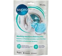 Wpro Tablettes nettoyantes antiodeurs AFR301 pour lave-linge Pack de 3