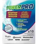 Wpro DDU100 Boite de 10 sachets (de 50g chacun) détartrants monodose pour lave-vaisselle et lave-linge