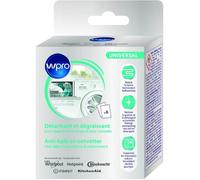 WPRO DES616 Détartrant 3 en 1 pour lave-linge et lave-vaisselle - 6 sachets de 50g