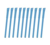 WPRO Fabian Lot de 10 stylos à bille en papier bleu durable écologique recyclable Encre bleue biologique avec capuchon