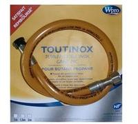 WPRO Flexible de gaz TOUTINOX : butane/propane, longueur 2m, sans date limit