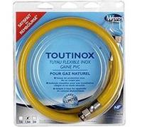 flexible de gaz toutinox gaz naturel. longueur 1.5m. sans date limite