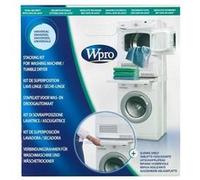 Wpro Kit de superposition SKS 100 universel avec tablette 60 x 60 cm pour lave-linge/sèche-linge