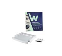 Accessoire pour appareil de lavage Wpro kit de superposition lave linge & sèche linge avec tablette coulissante et sangle sks101