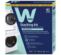 Wpro Kit superposition SKN101 – universel pour lave-linge/sèche-linge, tablette coulissante, sangle