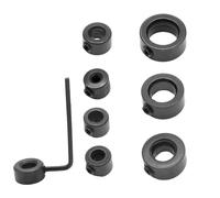 Wpsagek Jeu de Colliers de forets d'arrêt de Forage, forets d'arrêt de Profondeur - Anneaux de Limite de perçage avec butée de Profondeur en Acier au Carbone | Porte-Foret de Conception à Anneaux