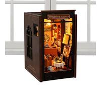 Wpsagek Kit Miniature Book Nook, Kits Book Nook pour Adultes - Kits de Coin de Livre Miniature en Bois pour Maison de | Décoration Artisanale Artistique pour Salon, Salle d'étude, Chambre à