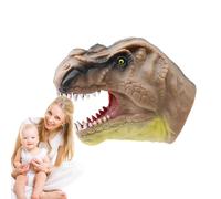 Wpsagek Marionnette à Main Dinosaure, marionnette Dinosaure,Marionnettes à Main de Requin Alligator de Dessin animé - Jouet à Main tête d'animal en Caoutchouc Souple, de Bain de Plage et de