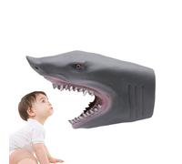 Wpsagek Marionnettes à Main d'animaux, marionnettes Alligator - Marionnettes à Main de Requin Alligator de Dessin animé,Jouet à Main tête d'animal en Caoutchouc Souple, de Bain de Plage et de