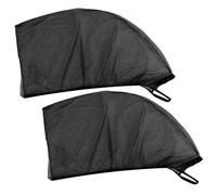 WpTGEX Pare Soleil Voiture pour Dacia Spring, Chaussette Voiture Pare Soleil Protection UV, Anti Moustiquaire, Pose Rapide Facile Pare-Soleil,2 pcs Front Guards 90x65cm