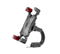WpTrick Support TéLéPhone Moto pour BMW R1300GS R 1300 GS Adventure R1300GS 2023 2024, Porte TéLéPhone Scooter éTanche, Support Mobile Anti-Vibration Guidon, 360° Rotation Ajustable,Black+Red-B