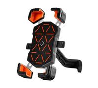WpTrick Support Telephone Moto pour Yamaha T-Max Tech Max T-Max TMAX 560 TMAX560, Support Telephone Velo, Support TéLéPhone De Moto 360° Rotation, Anti-Vibration Amovible Robuste,Orange+Black-B
