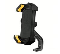 WpTrick Support TéLéPhone Moto pour Yamaha Xmax 125 250 300 Xmax, Porte Mobile Moto Support Mobile Moto, Anti-Vibration Solide 360° Rotation OpéRation à Une Main,B