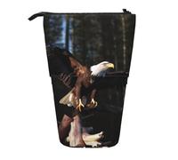 WPUTY Belle trousse à crayons télescopique avec imprimé papillon pour cosmétiques, maquillage, bureau, Aigle chauve en 3D, Taille unique, Cartable